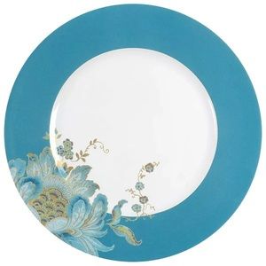 222 Fifth Eliza Teal Dinner Plates (set of 6)